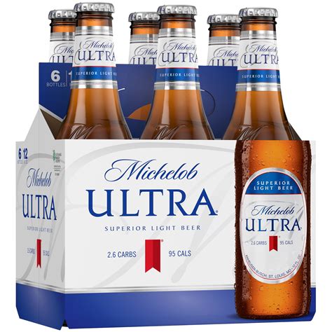 Michelob Ultra® Light Beer, 6 Pack 12 fl. oz. Bottles - Walmart.com