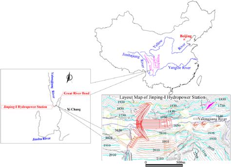 Location of the Jinping-I hydropower station. | Download Scientific Diagram