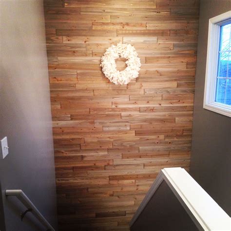 Reclaimed Cedar Plank Wall. | Plank walls, Cedar planks, Accent wall