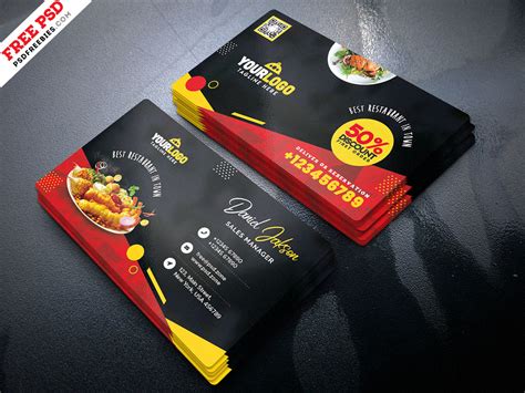 Restaurant Business Cards Templates Free – Mightyprintingdeals.com