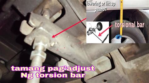 LOWERING FRONT WHEEL TORSION BAR ADJUSTMENT - YouTube