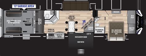 Fuzion Fifth Wheel Toy Hauler Floor Plans - floorplans.click