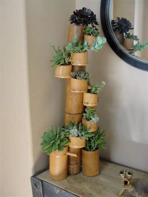 5 Easy Ways To Decorate With Bamboo Poles | Bamboo crafts, Succulent planter diy, Bamboo diy