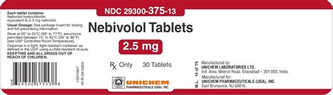 Nebivolol - FDA prescribing information, side effects and uses