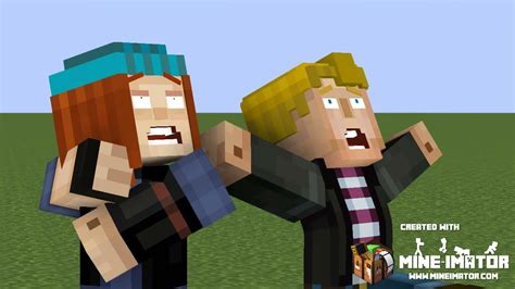 Minecraft Story mode Animation Jesse And Jessica and Petra and Lukas vs Giant Zombie - YouTube