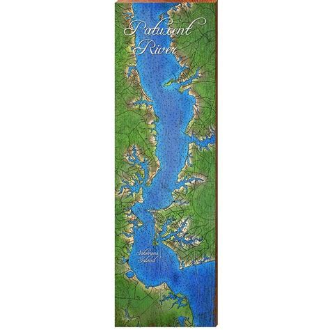 Patuxent River With Solomons Island Maryland Topographical - Etsy in ...