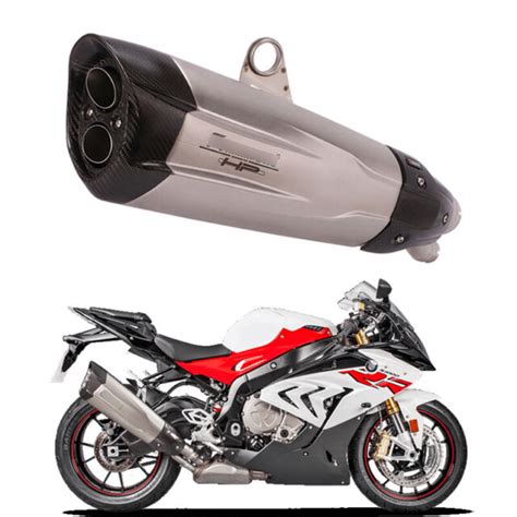 For BMW S1000RR 2017 2018 Muffler Motorcycle Exhaust Pipe Dual-outlet ...