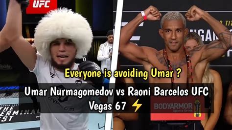 Umar Nurmagomedov vs Raoni Barcelos Fight UFC Vegas 67 - YouTube