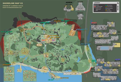 Shoreline Map With Scavs Loot Locations Escapefromtarkov