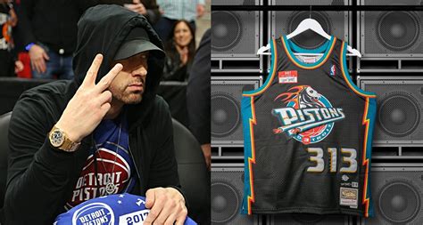 Colaboração de Eminem com NBA e o Detroit Pistons se esgota em minutos