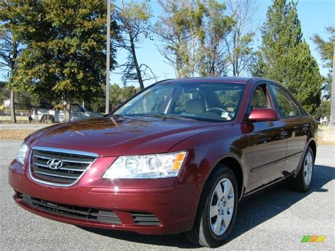 2010 Dark Cherry Red Hyundai Sonata GLS #25415319 | GTCarLot.com - Car Color Galleries