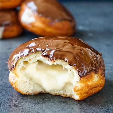 Amazingly Delicious Vegan Boston Cream Donuts! - Yogallai