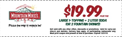 Printable Mark's Pizza Coupons 2023