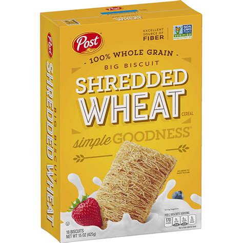 Shredded Wheat Big Biscuit Shredded Wheat Cereal 18 ea | Cereal ...