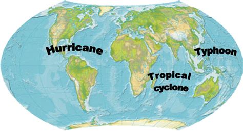 Hurricane vs. Cyclone vs. Typhoon