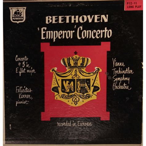 Beethoven* - "Emperor" Concerto (1952, Vinyl) | Discogs