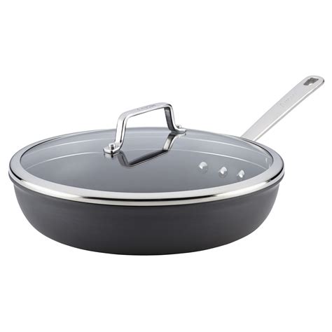 Anolon Authority 12.75" Non-Stick Skillet with Lid & Reviews | Wayfair