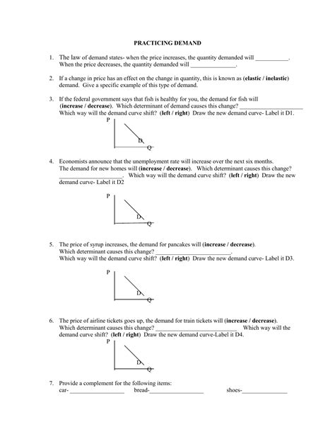 Demand Elasticity Supply And Profit Worksheet — db-excel.com