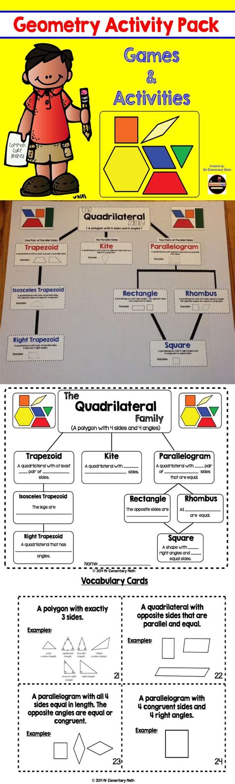 Geometry Vocabulary Worksheet