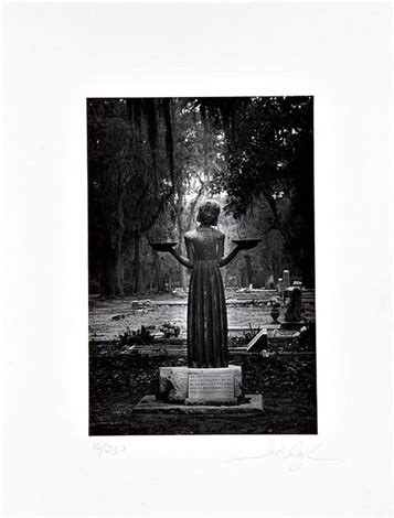 Midnight Bonaventure Cemetery statue of the bird girl by Jack Leigh on artnet