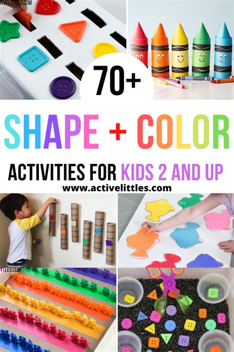 70+ Shape and Color Activities for Toddlers Preschool and Kindergarten ...