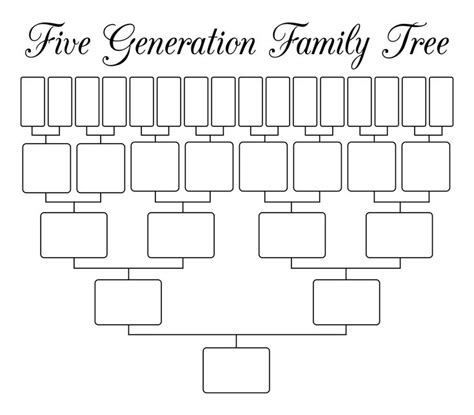 Generation Family Tree Template - 10 Free PDF Printables | Printablee ...