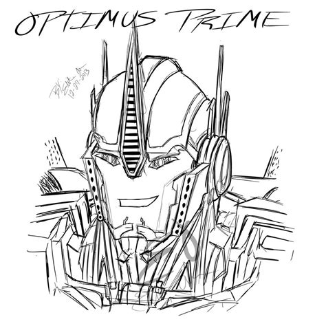 Optimus Prime Coloring Pages Sketch Coloring Page | Transformers ...