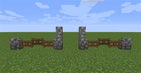 How to build a fence on minecraft - Builders Villa