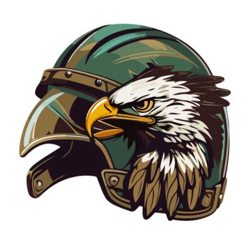 Philadelphia Eagles Football Helmet On A Light Background Premium ...