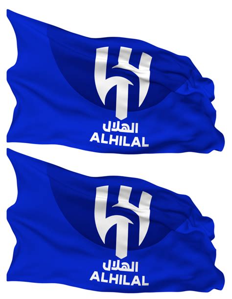 Free al hilal Saudi Fußball Verein, al hilal sfc Flagge Wellen isoliert im einfach und stoßen ...