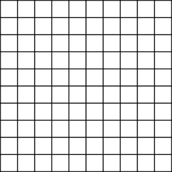 10x10 Grid For Percentages Clipart