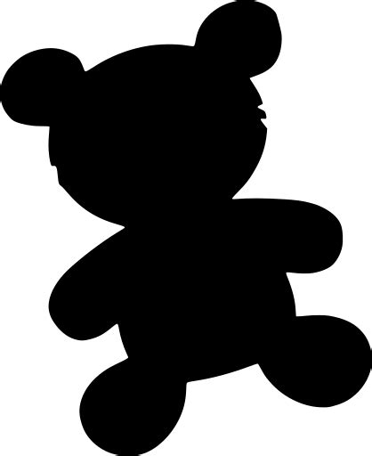 SVG > adorable bear plush teddy - Free SVG Image & Icon. | SVG Silh
