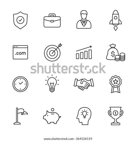 Business Line Icons Stock Vector (Royalty Free) 364526519 | Shutterstock