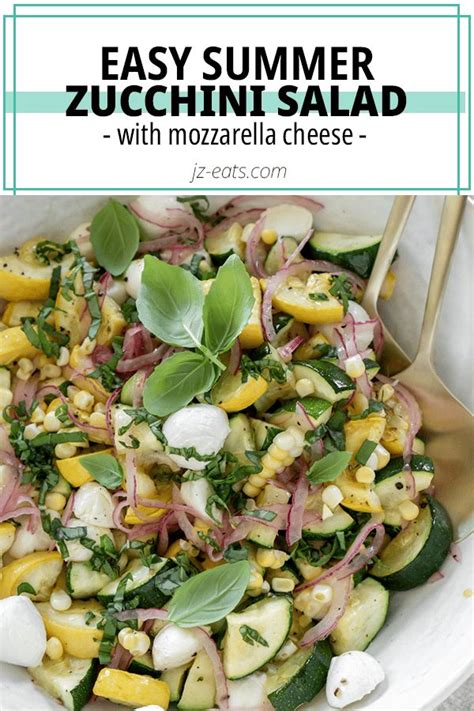 Zucchini Salad | Fresh salad recipes, Zucchini salad, Salad recipes for ...