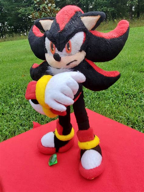 Shadow the Hedgehog posable plush! by PiggyPopcorn on DeviantArt