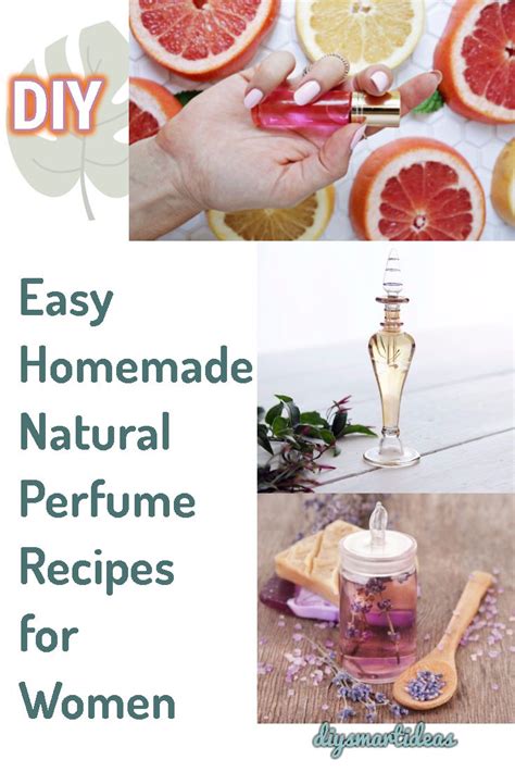 Easy Homemade Natural Perfume Recipes for Women | Natural perfume ...