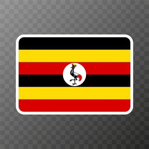 Uganda flag, official colors and proportion. Vector illustration ...