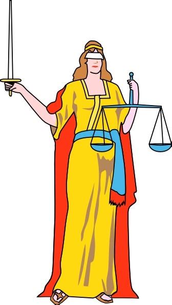 Lady Blind Justice clip art Free vector in Open office drawing svg ( .svg ) vector illustration ...