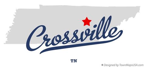 Map of Crossville, TN, Tennessee