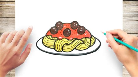 Spaghetti And Meatballs Drawing