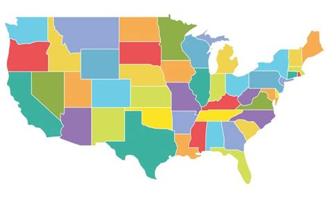 50 States Out Maps - 10 Free PDF Printables | Printablee | Map, Us map, Printable maps