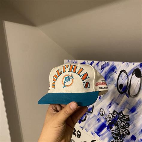 -Vintage 1973 Miami dolphins Hat - Depop