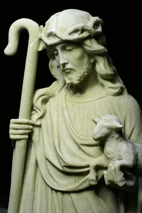 Jesus Christ Shepherd Statue Stock Image - Image of christian, artistic: 6516893