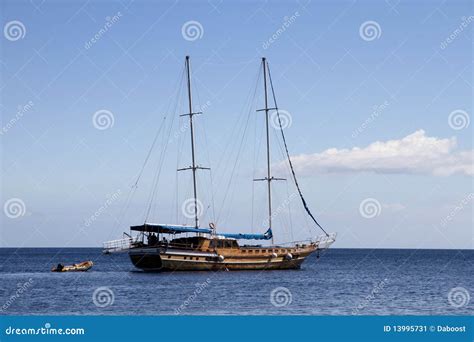 Sailing Ship on Mediterranean Sea Stock Image - Image of transportation, sailboat: 13995731