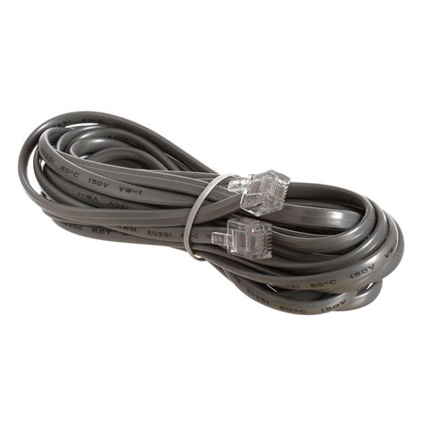 Phone Cable, RJ11 (6P4C), Straight - 14 Feet (Data)