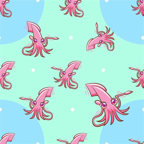 Squid pattern background seamless 20434031 Vector Art at Vecteezy