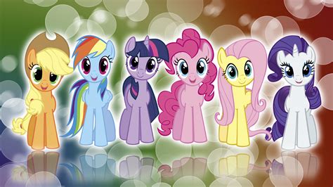 My Little Pony FIM Mane 6 'Colors!' Wallpaper by BlueDragonHans on ...