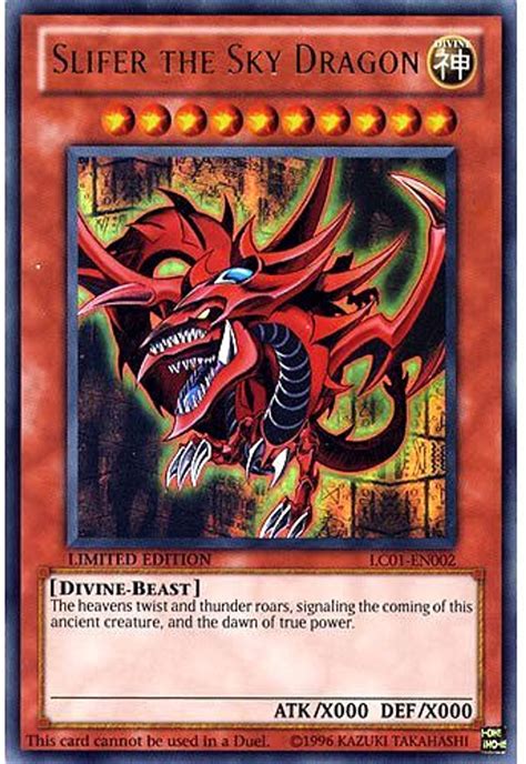 YuGiOh Legendary Collection 1 Single Card Ultra Rare Slifer the Sky Dragon LC01-EN002 - ToyWiz