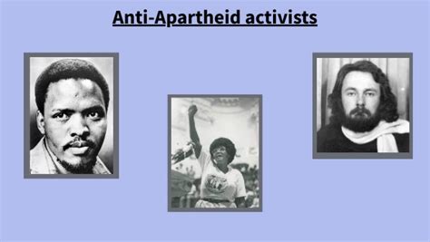 Anti-apartheid activists