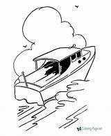 Motor Boat Coloring Pages sketch template
